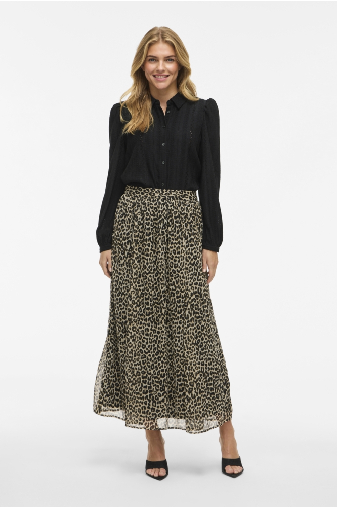 VIZANIA L/S SHIRT - NOOS 14107476 BLACK BEAUTY